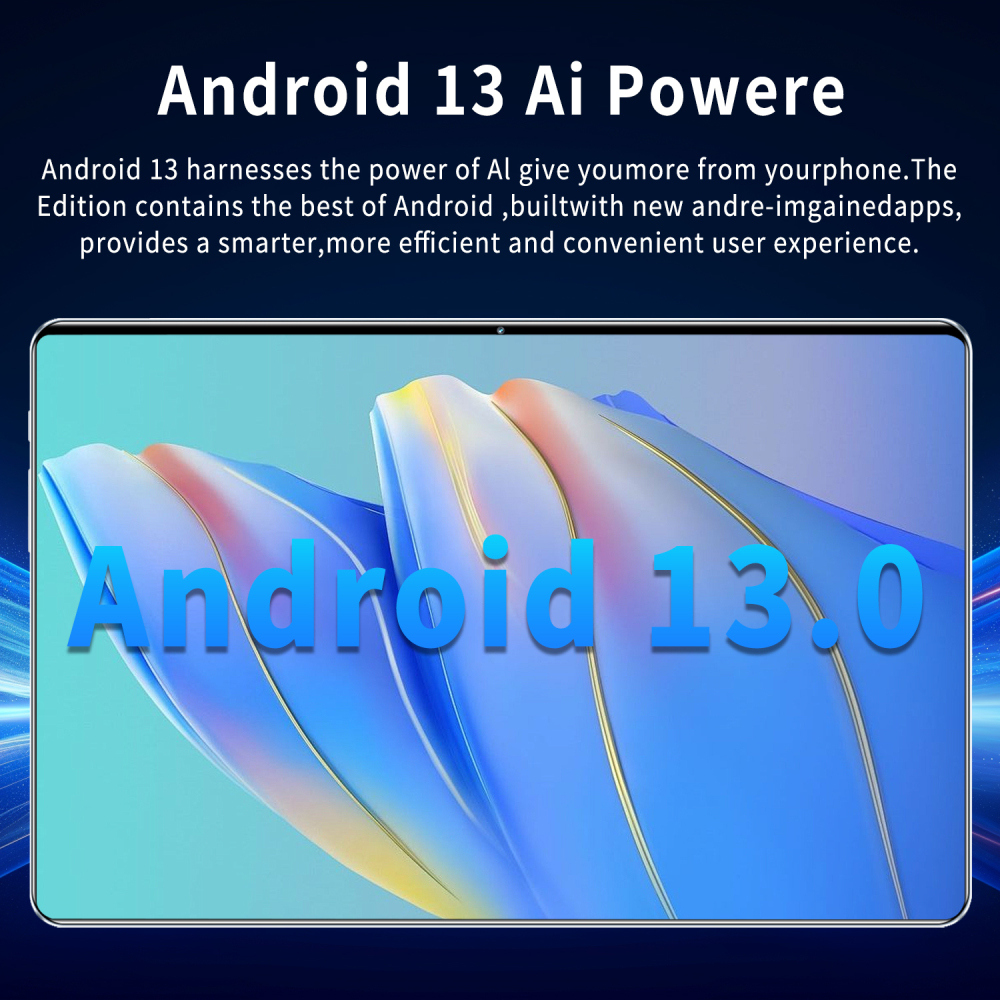 2024 Hot Sale 16GB+1TB Tablets Android 13.0 Touch Screen 5G Network High Performance Tablet Pc