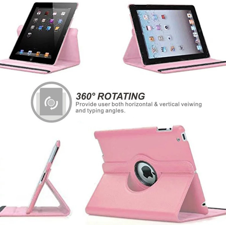 Hot Case OEM Leather 360 Rotating Smart Leather Flip Case Cover for iPad Pro 11/13 Air 11/13 Mini 4/5 All Models Available