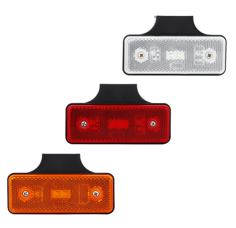 12V LED Submersible Trailer Tail Light Kit | Waterproof Rectangular Left & Right Lamps