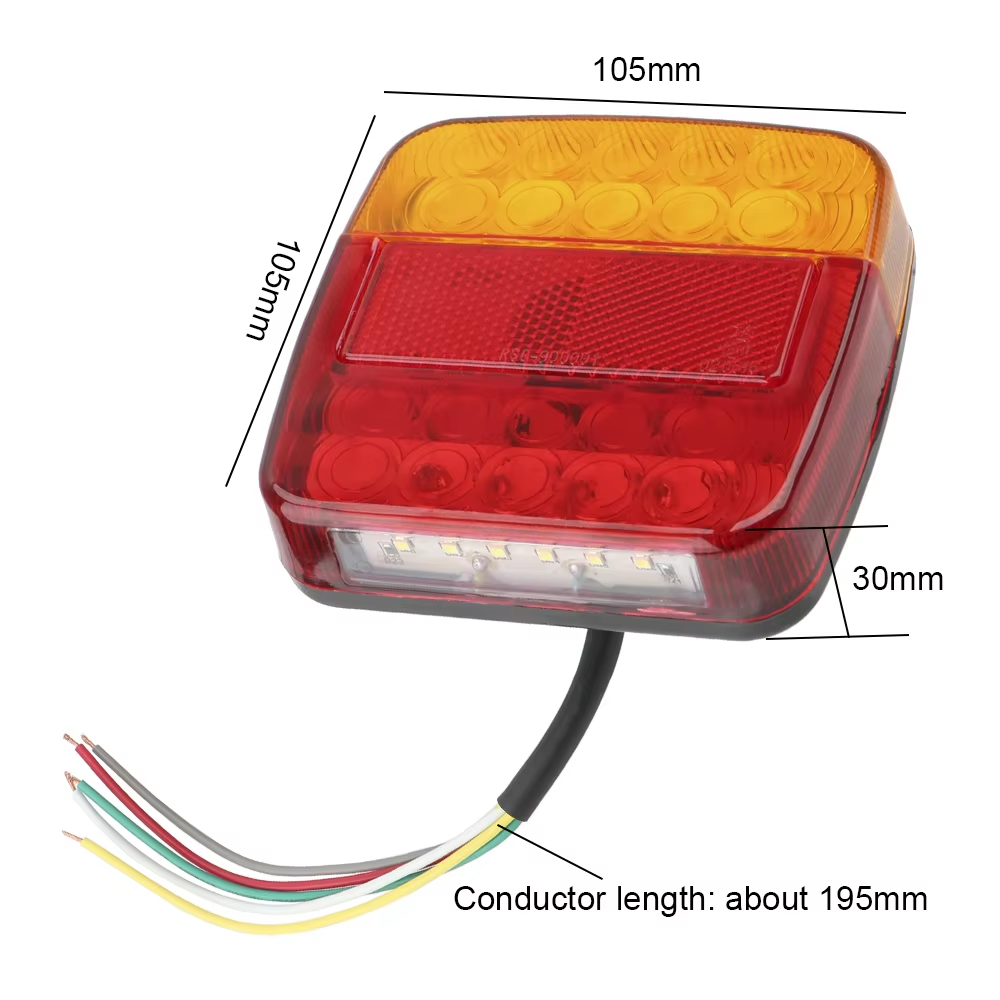 12V Wireless Magnetic LED Trailer Tail Light Kit