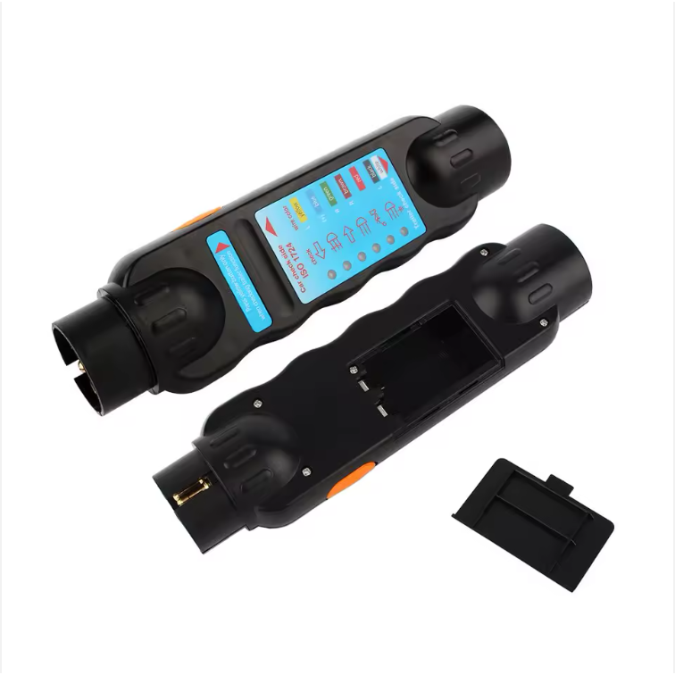 New 7-Pin Plug & Socket Tester - 12V LED Trailer Light Tester for Car, Caravan, Truck & RV - Easy Fault Detection