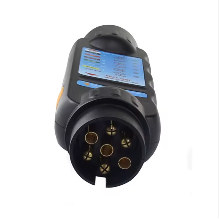 New 7-Pin Plug & Socket Tester - 12V LED Trailer Light Tester for Car, Caravan, Truck & RV - Easy Fault Detection
