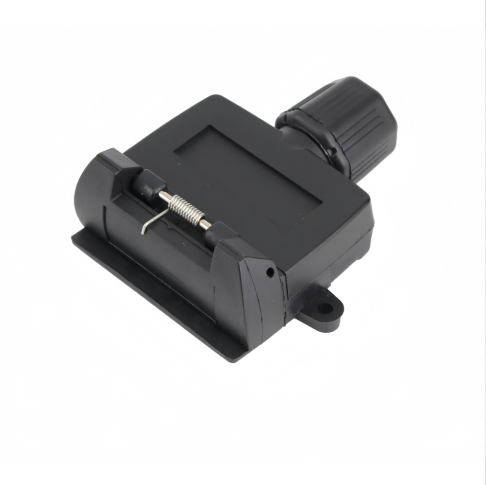 Australian 12V 7 Pin Flat Female Trailer Plug - Heavy Duty Housing, Screw Terminals - Easy Wiring for Caravan, Boat & Vehicle