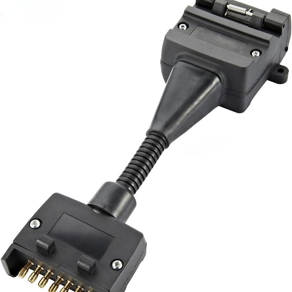 Australian 7-Pin to 12-Pin Flat Trailer Plug Adapter | Universal Compatibility Converter