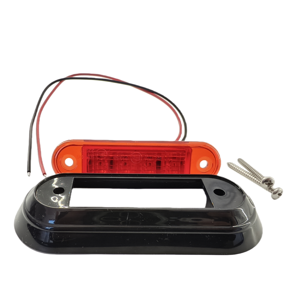 Flush Fit LED Marker Light - 12/24V Waterproof IP67, E-Approved for Trucks, Vans & 4X4s with Optional Mounting Bracket