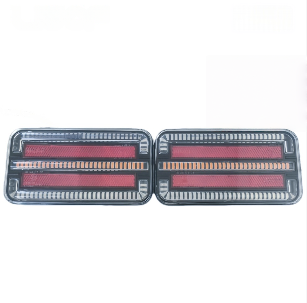 E-Mark Approved LED Trailer Light - 12/24V Universal Brake, Rear Position & Indicator Light Set (IP66)