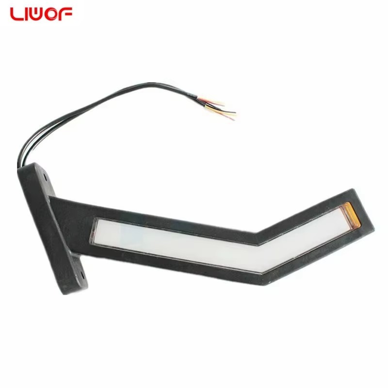 New 12-24V LED Side Marker Lights for Trailers and Trucks - Durable Waterproof Clearance Lamp with Multi-Function
