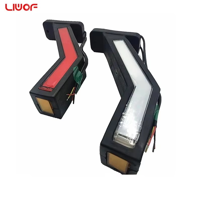 New 12-24V LED Side Marker Lights for Trailers and Trucks - Durable Waterproof Clearance Lamp with Multi-Function