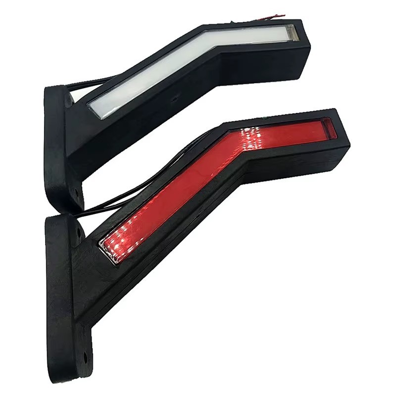 New 12-24V LED Side Marker Lights for Trailers and Trucks - Durable Waterproof Clearance Lamp with Multi-Function