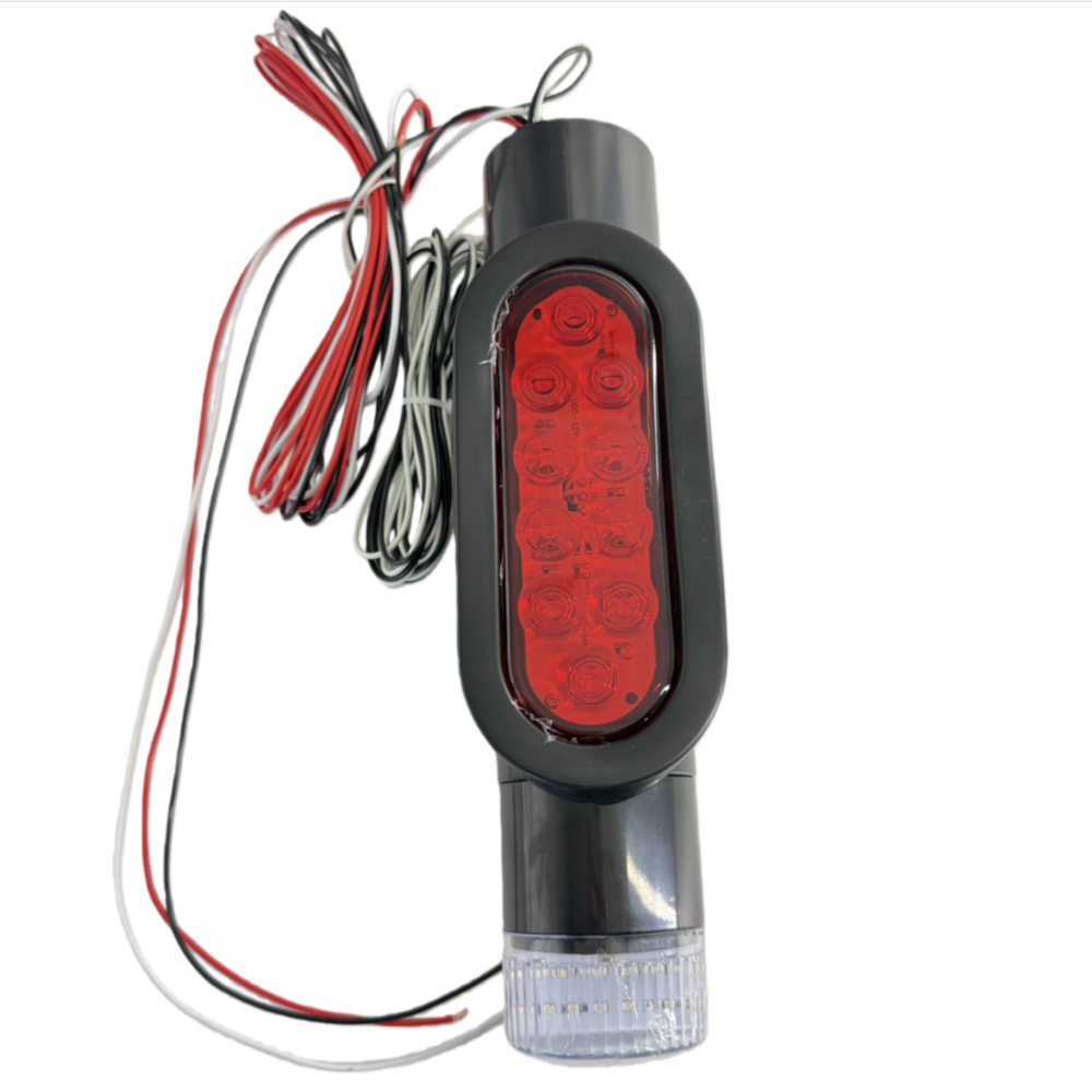 Boat Trailer Guide Post LED Light Set 2PCS DOT Approved IP67 Waterproof for 2-3/8" PVC Pipe 12V