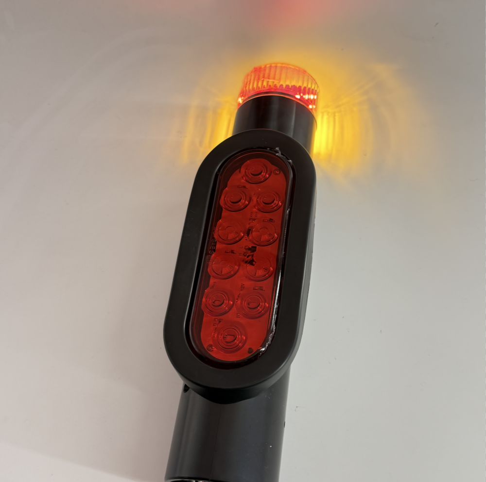 Boat Trailer Guide Post LED Light Set 2PCS DOT Approved IP67 Waterproof for 2-3/8" PVC Pipe 12V