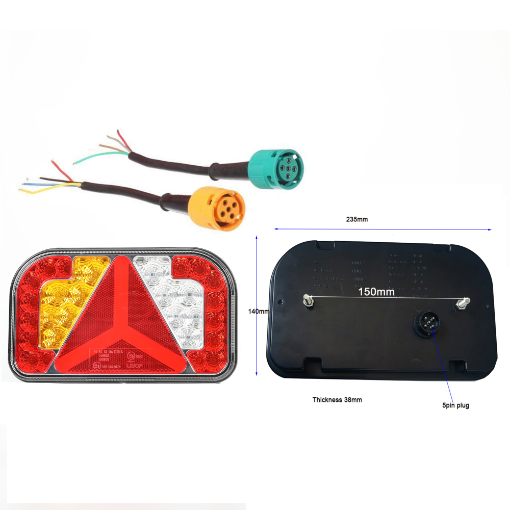 ECE 12V/24V Waterproof IP 67 Multifunction LED trailer tail lights