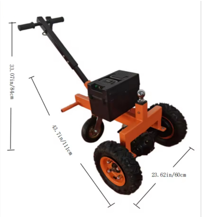 24V 500W Electric Trailer Dolly 2800 Lbs Capacity Light Duty Trailer Mover for RV Boat Camper Caravan
