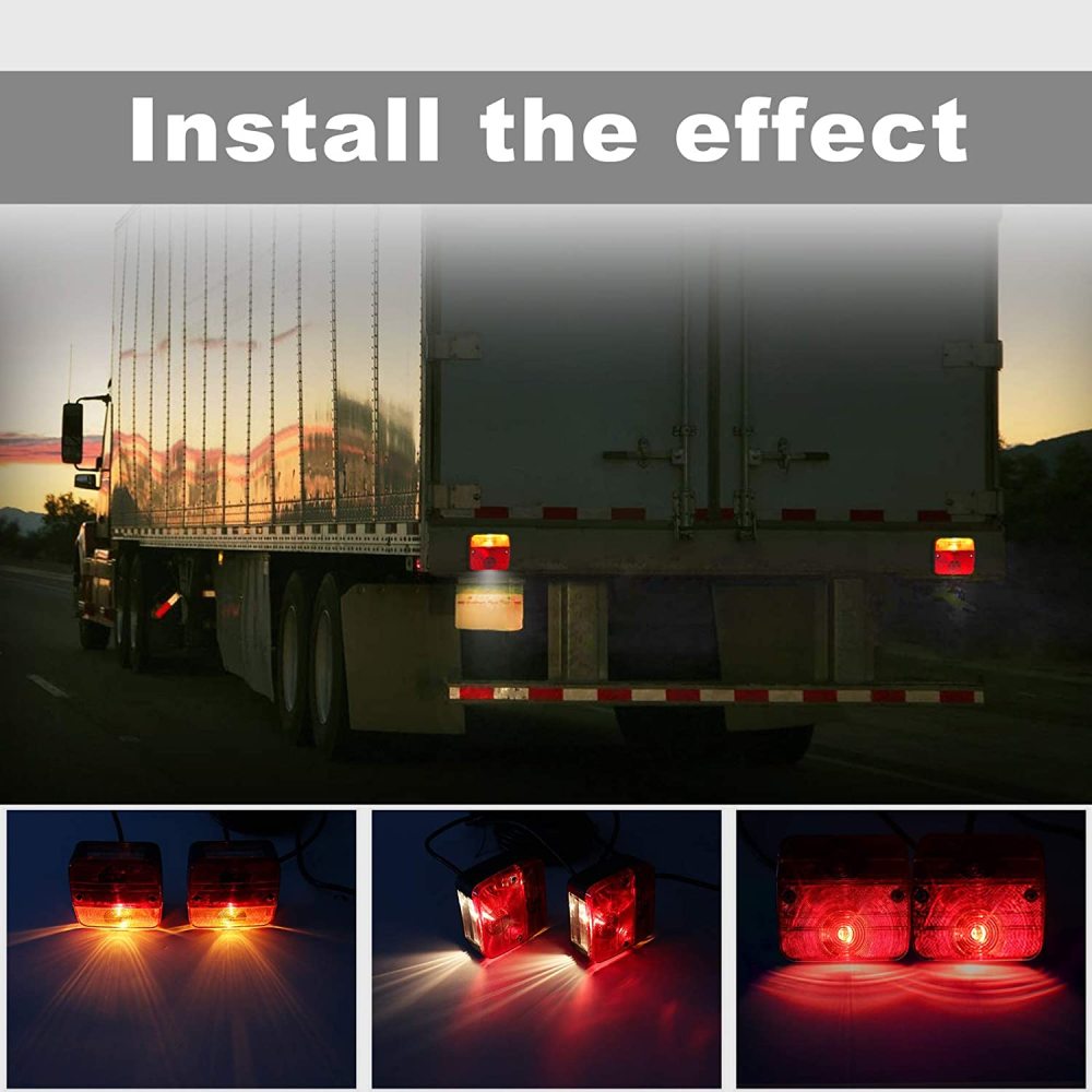 Emark 12V Four function trailer tail bulb lamp  kit