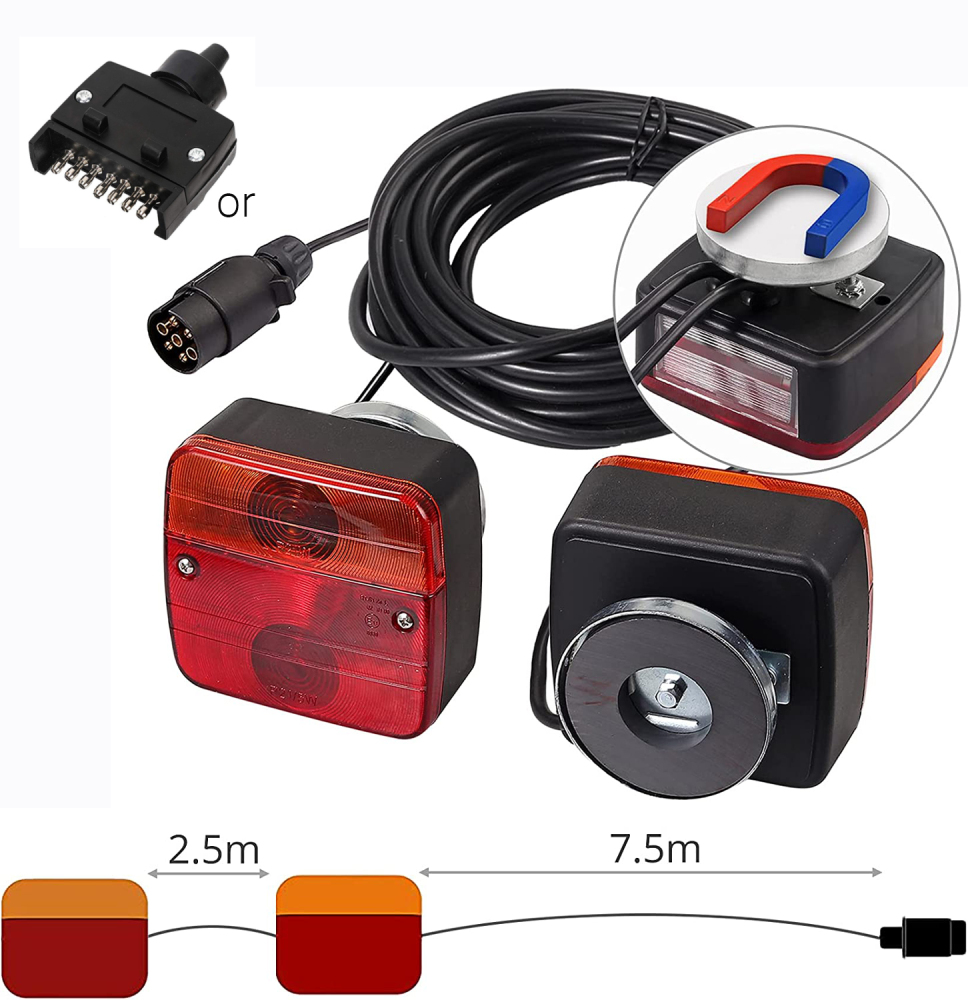 Emark 12V Four function trailer tail bulb lamp  kit