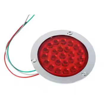 4 Inch Round 24 LED Sealed Trailer Tail Light 12V with Grommet
