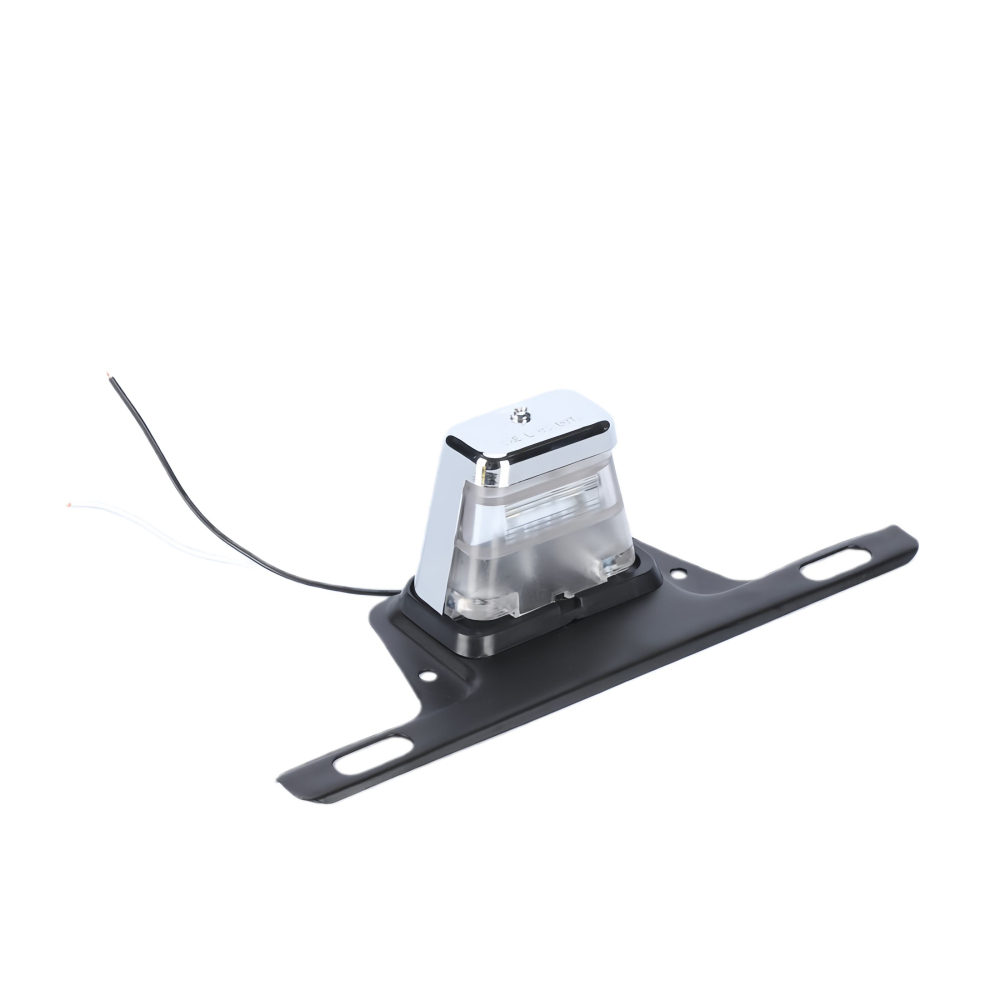 DOT 12 V 6 LED License Plate Light with Plastic Bracket 100% Waterproof 50000 Hours Lifespan White for Trailer and Truck