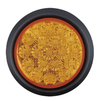 New 4 Inch Red LED Taillights Waterproof Stop Turn Reverse Signal Brake Trailer Truck RV Bus 12/24V PC Lens 50000 Hours Lifespan