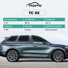 Наклейка на автомобильное стекло, нанокерамическая тонировочная пленка.