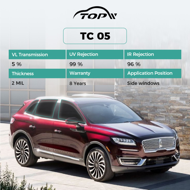 Наклейка на автомобильное стекло, нанокерамическая тонировочная пленка.