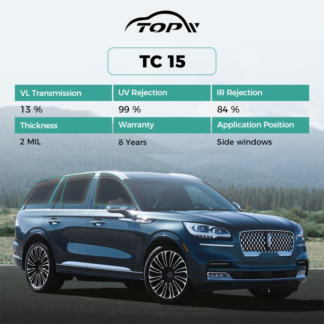 Наклейка на автомобильное стекло, нанокерамическая тонировочная пленка.