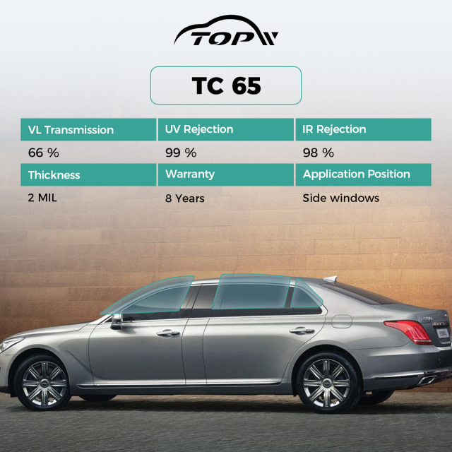 Наклейка на автомобильное стекло, нанокерамическая тонировочная пленка.