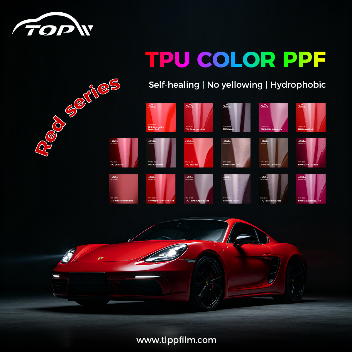 TopW Red Series TPU Color-Changing Film