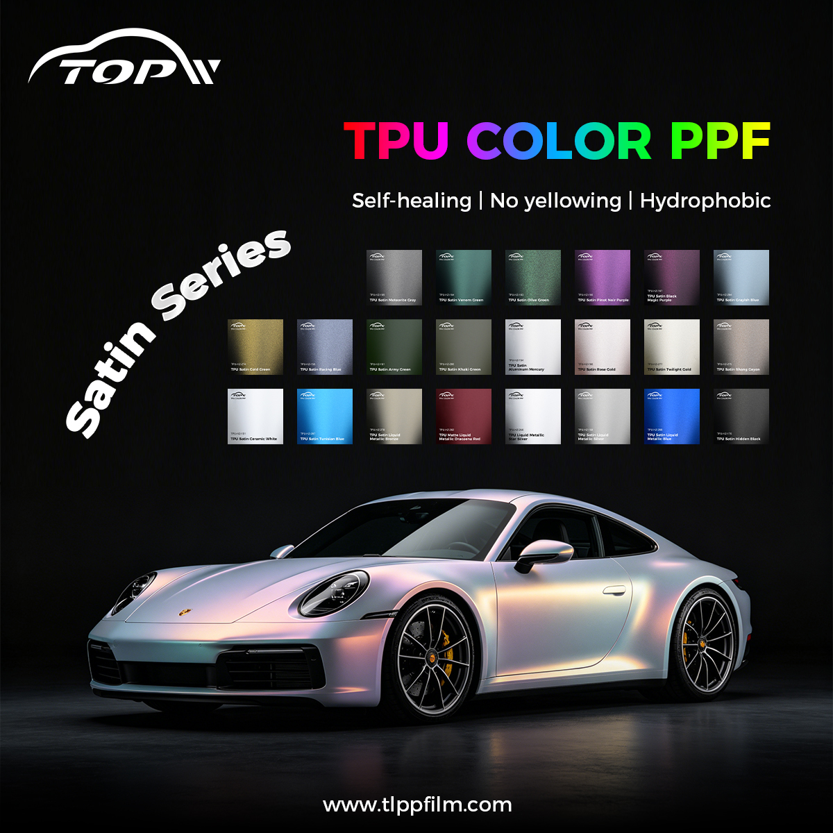 TopW Satin Series TPU Color-Changing Film