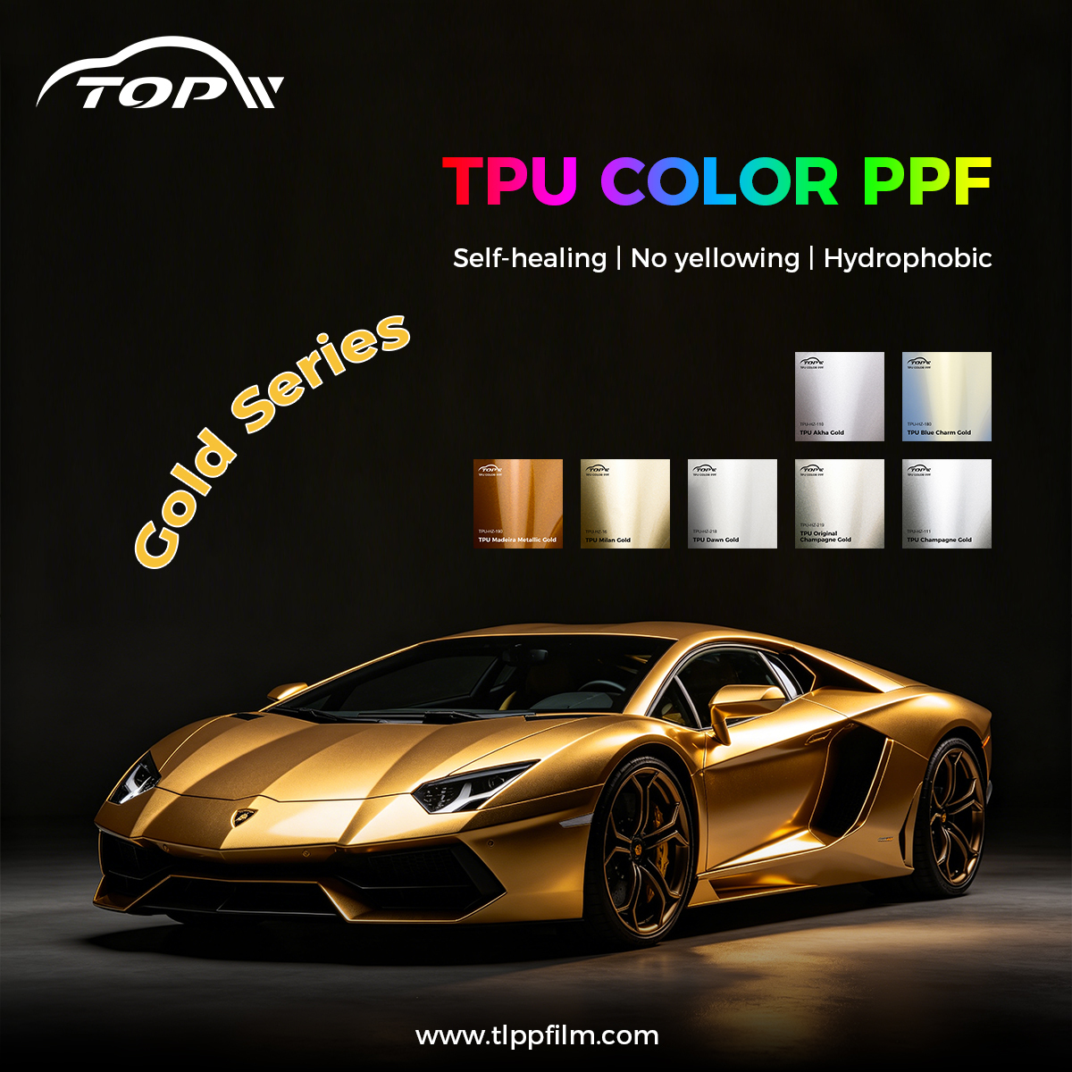 TopW Gold Series TPU Color-Changing Film