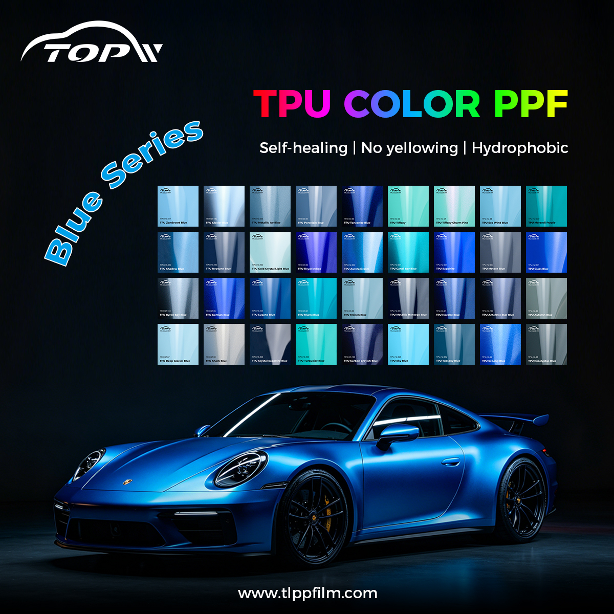 TopW Blue Series TPU Color-Changing Film