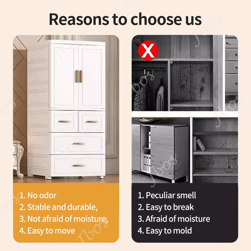 Jbos Wardrobe Cabinet for Clothes Storage Small Home Simple Modern Cabinet Storage Rental Room