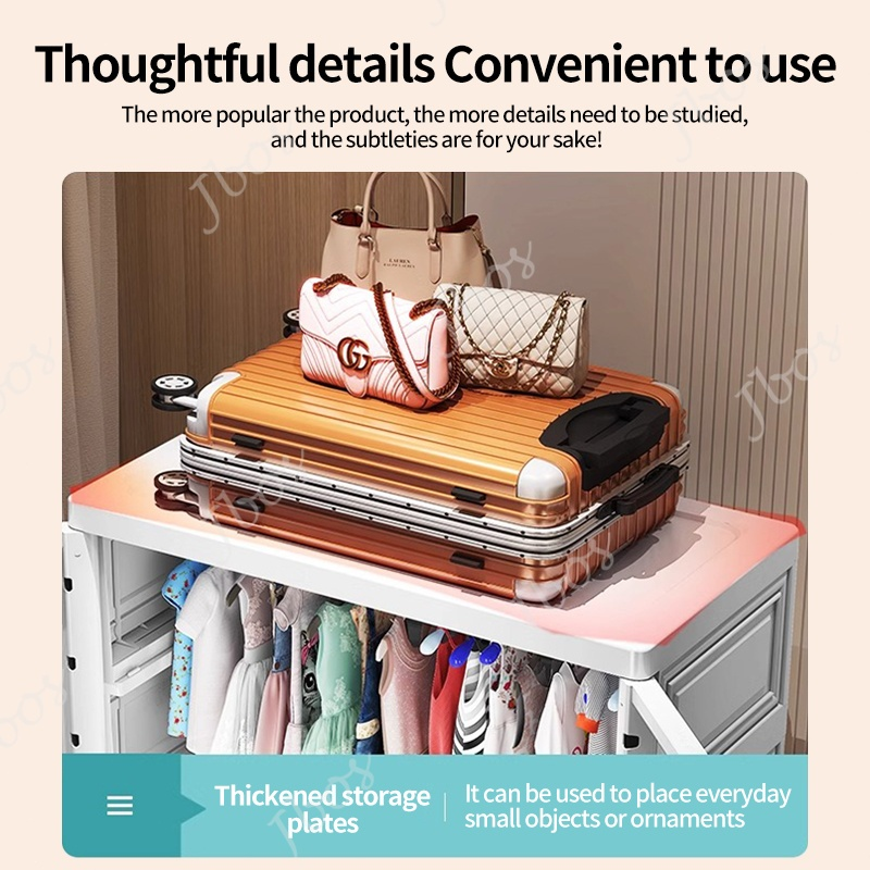 Jbos Wardrobe Cabinet for Clothes Storage Small Home Simple Modern Cabinet Storage Rental Room