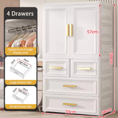 70cm-1Hanging+4Drawers