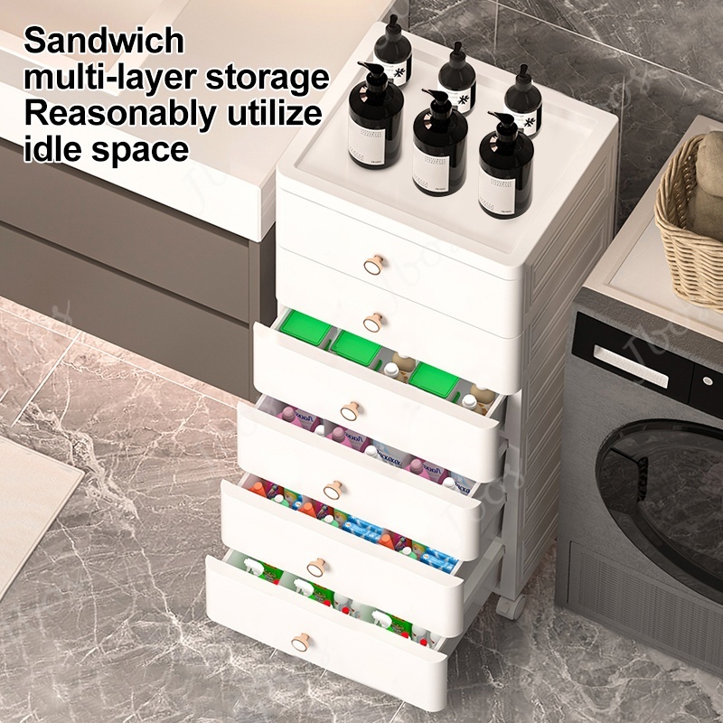Jbos 50cm Drawer Cabinet Locker With Wheels Heavy Duty Plastic Corner Durabox Cabinet Organier