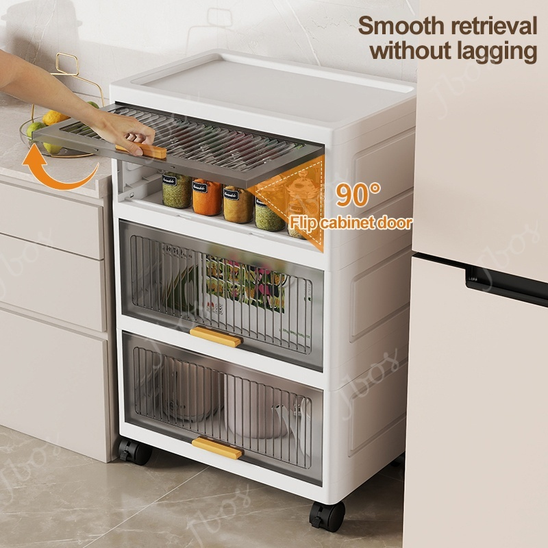 Jbos Durabox Cabinet Drawer Storage Cabinet Movable Organizer Kitchen Storage White Cabinet