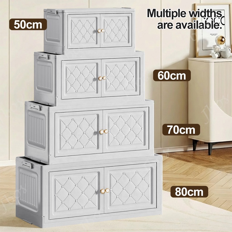 Jbos 50-80cm Foldable Storage Cabinet with Magnetic Suction Door Megabox Cabinet Organizer