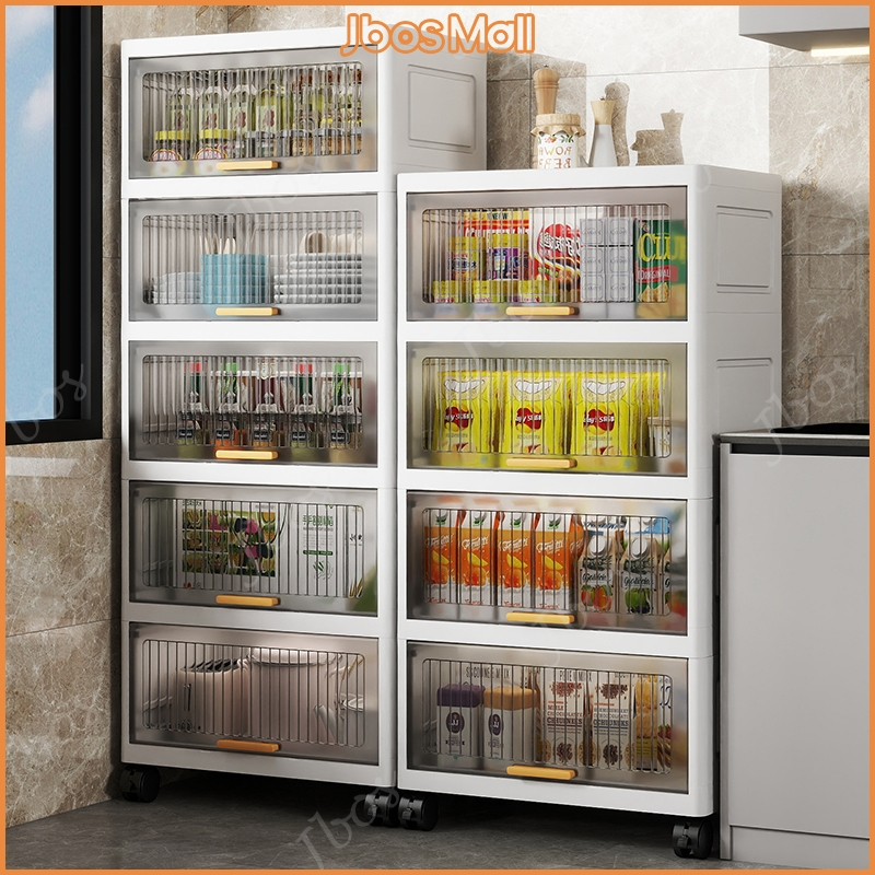 Jbos Durabox Cabinet Drawer Storage Cabinet Movable Organizer Kitchen Storage White Cabinet