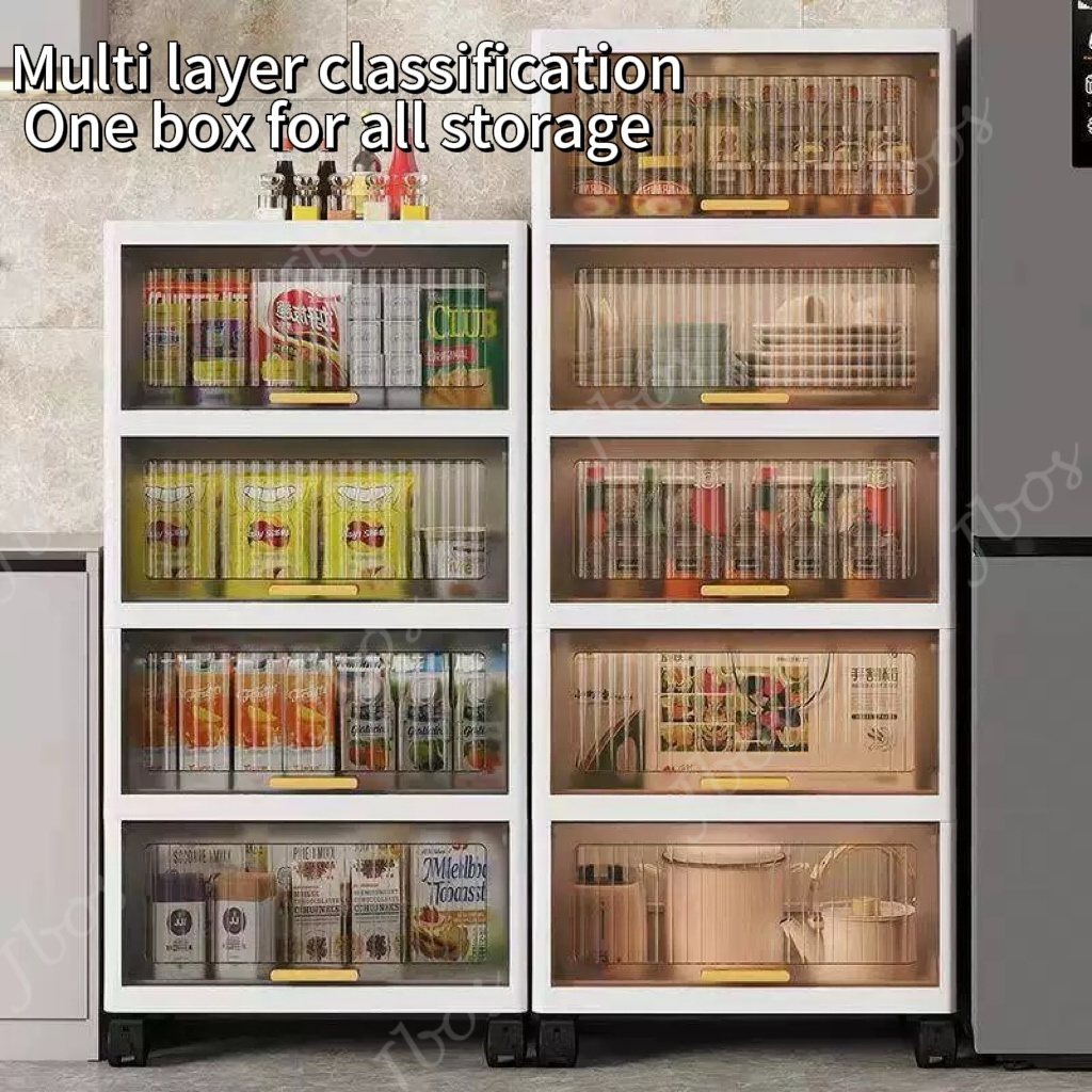 Jbos Durabox Cabinet Drawer Storage Cabinet Movable Organizer Kitchen Storage White Cabinet