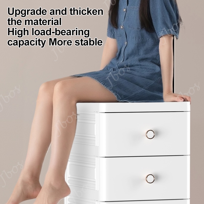 Jbos 50cm Drawer Cabinet Locker With Wheels Heavy Duty Plastic Corner Durabox Cabinet Organier