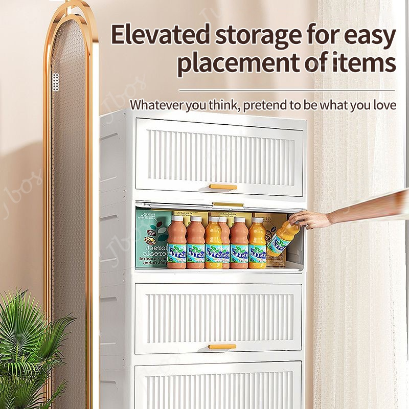 Jbos Durabox Cabinet Drawer Storage Cabinet Movable Organizer Kitchen Storage White Cabinet