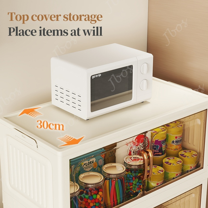 【Buy 1 Get 1 Free】Jbos 50-70cm Foldable Cabinet For Clothes Stable Storage Box With Universal Wheels