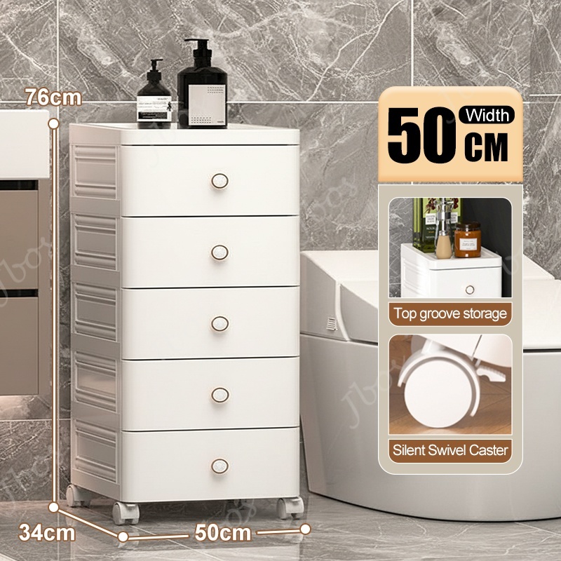 Jbos 50cm Drawer Cabinet Locker With Wheels Heavy Duty Plastic Corner Durabox Cabinet Organier