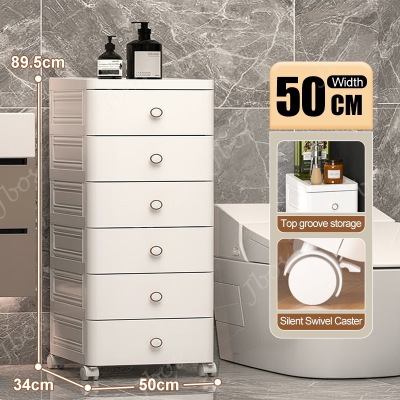 Jbos 50cm Drawer Cabinet Locker With Wheels Heavy Duty Plastic Corner Durabox Cabinet Organier