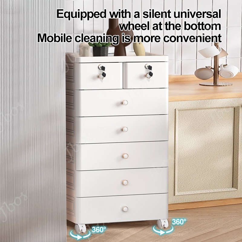 Jbos 50cm Drawer Cabinet Locker With Wheels Heavy Duty Plastic Corner Durabox Cabinet Organier