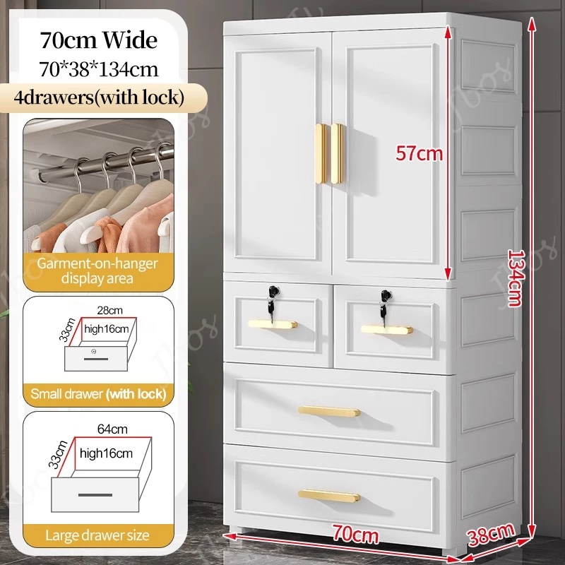 Jbos Wardrobe Cabinet for Clothes Storage Small Home Simple Modern Cabinet Storage Rental Room