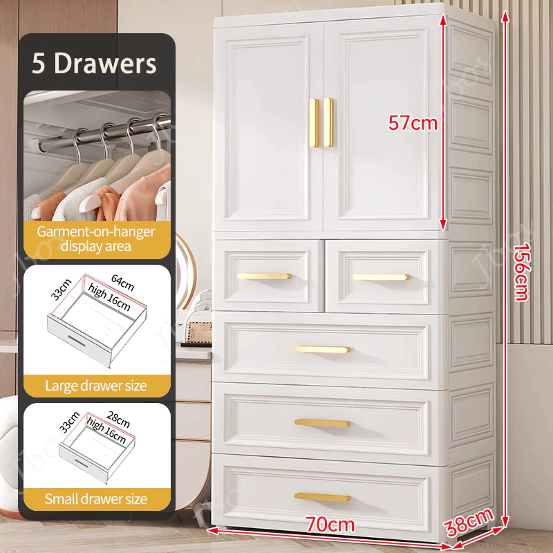 Jbos Wardrobe Cabinet for Clothes Storage Small Home Simple Modern Cabinet Storage Rental Room