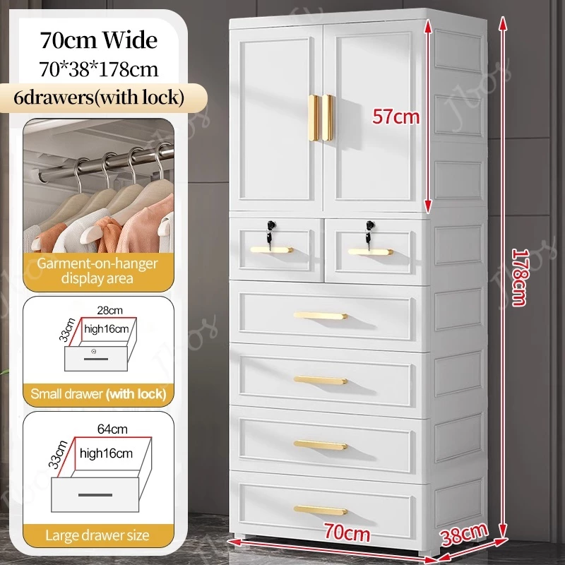 Jbos Wardrobe Cabinet for Clothes Storage Small Home Simple Modern Cabinet Storage Rental Room