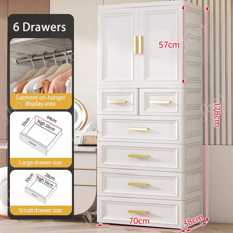 Jbos Wardrobe Cabinet for Clothes Storage Small Home Simple Modern Cabinet Storage Rental Room