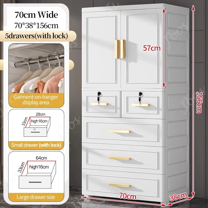 Jbos Wardrobe Cabinet for Clothes Storage Small Home Simple Modern Cabinet Storage Rental Room