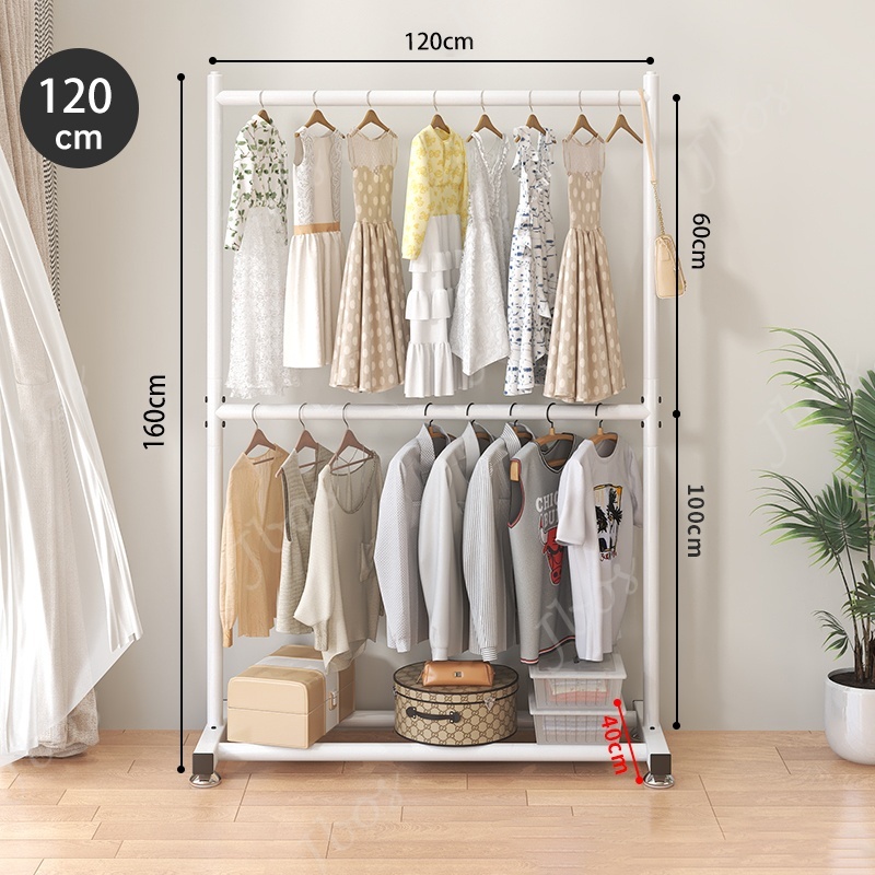 Jbos Sampayan Double Layer Clothes Drying Rack Balcony Household Stable Stainless Clothes Rack